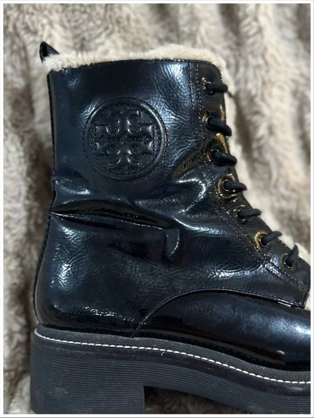 Tory Burch Miller Lug-Sole Boots ~ Size 8.5M ~ Item #SB76